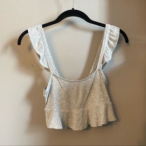 Urban Ruffled Crop Top